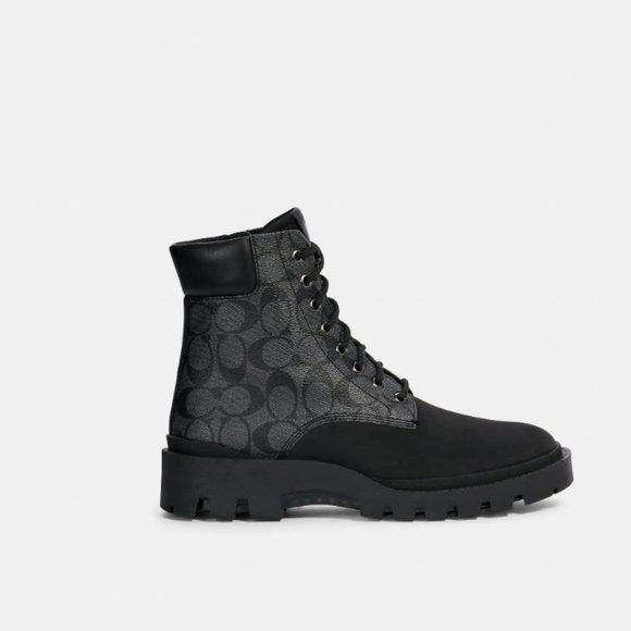 NWT COACH CITYSOLE BOOTS SIGNATURE MEN - Picture 1 of 9